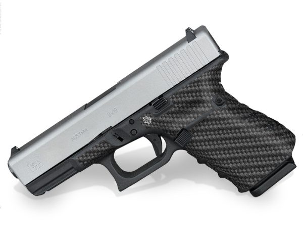 Glock 19 Gen 4 Decal Grip - Carbon Fiber - Image 2