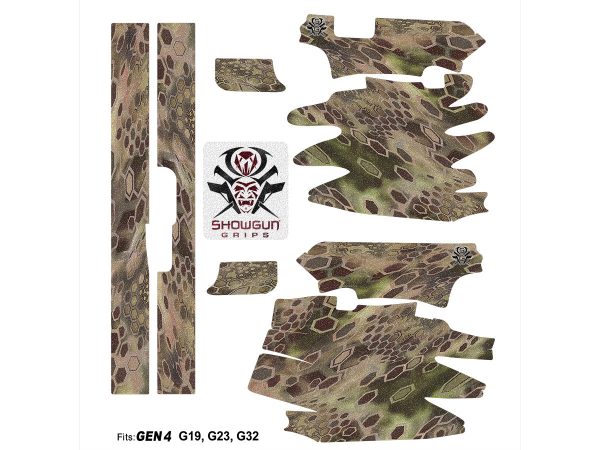 Glock 32 Gen4 Decal Grip - Cryptic Camo - Image 3