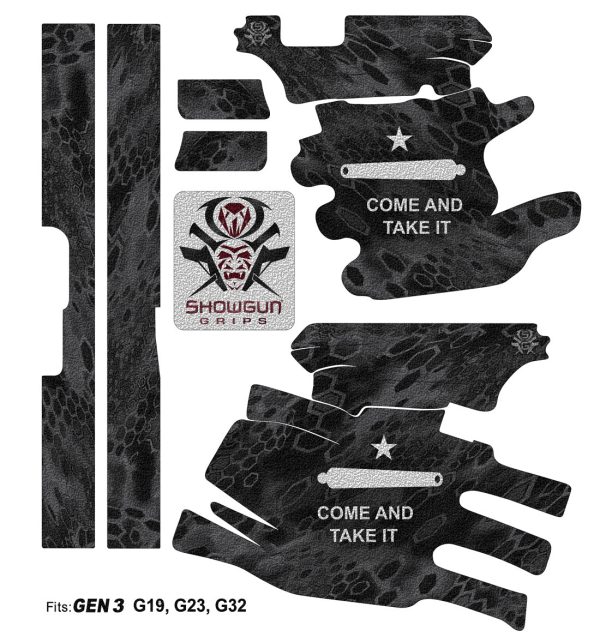 Glock 19 Gen3 Decal Grip - Come and Take It - Image 3
