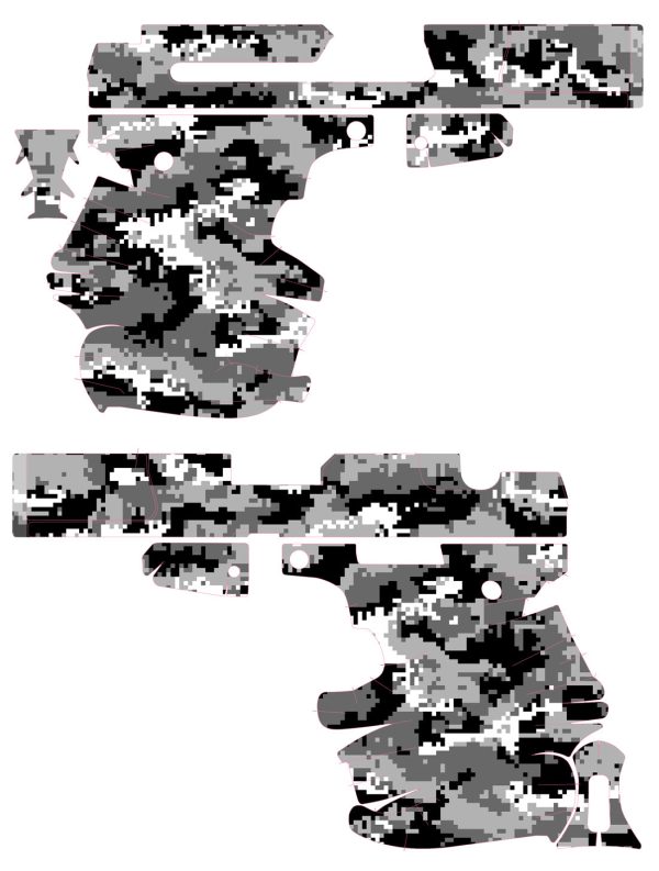 Decal Grip for Walther P99 - Digital Camo - Image 2