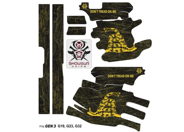 Glock 19 Gen3 Decal Grip - Don't Tread on Me - Image 3