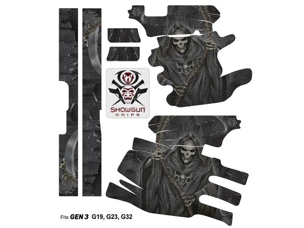 Glock 19 Gen3 Decal Grip - Grim Reaper - Image 3