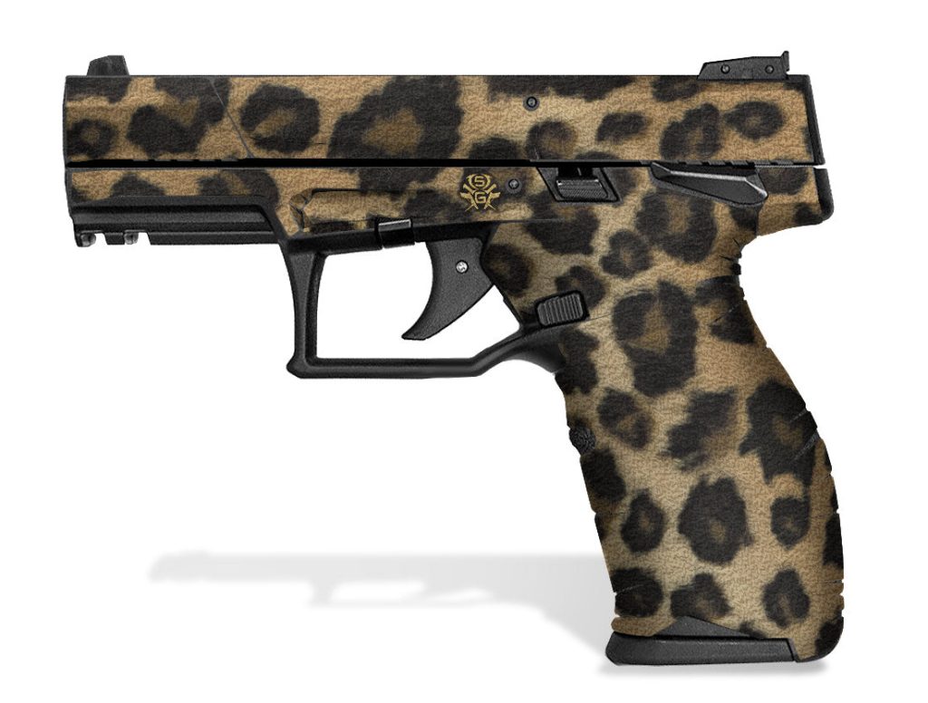 Leopard Print Glock Decal for handgun