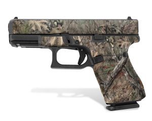 Glock 19 Gen 5 Decal Grip - Broken Oak