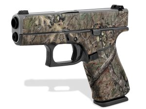 Glock 43X Decal Grip - Broken Oak Camo