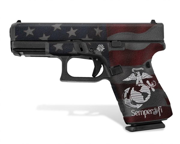 Glock 19 Gen5 Decal Grip - Semper Fi