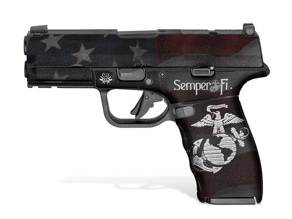 Springfield Hellcat Pro Decal Grips - Semper Fi