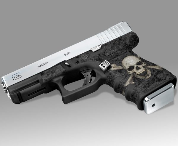 Glock 19 Gen3 Decal Grip - Skull & Crossbones - Image 2