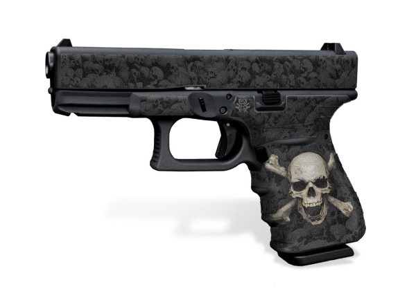 Glock 19 Gen3 Decal Grip - Skull & Crossbones