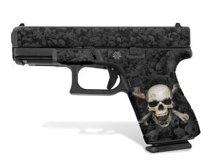 Glock 19 Gen 5 Decal Grip - Skull & Crossbones