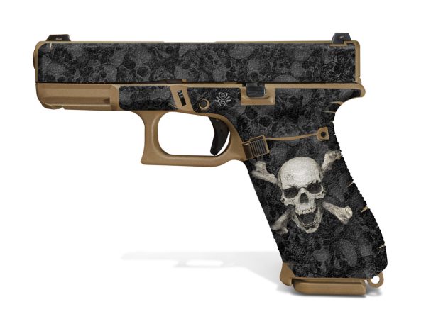 Glock 19X Decal Grip - Skull & Crossbones - Image 2