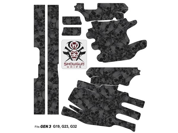 Glock 19 Gen3 Decal Grip - Skull Collector - Image 3