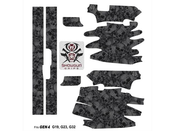 Glock 19 Gen 4 Decal Grip - Skull Collector - Image 3