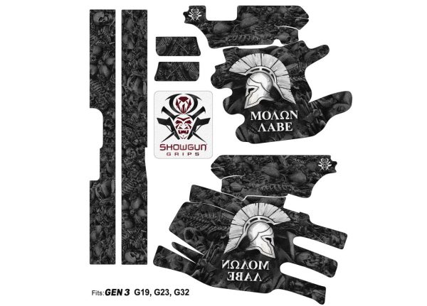 Glock 19 Gen 3 Decal Grip - Sparta - Image 3