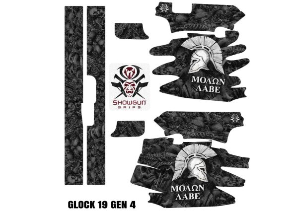 Glock 19 Gen 4 Decal Grip - Sparta - Image 3