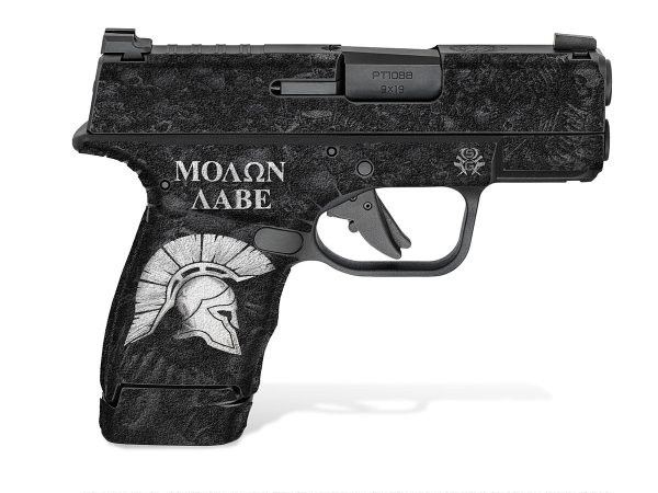 Springfield Hellcat Micro-Compact Decal Grips - Sparta / Molon Labe