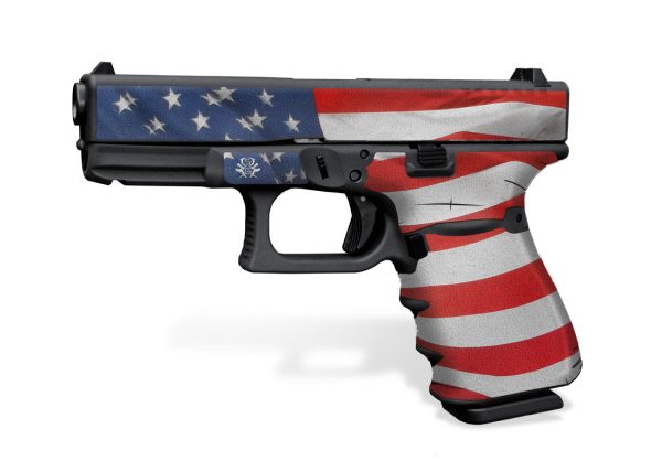 Glock 19 Gen 3 Decal Grip - Stars & Stripes - Image 2