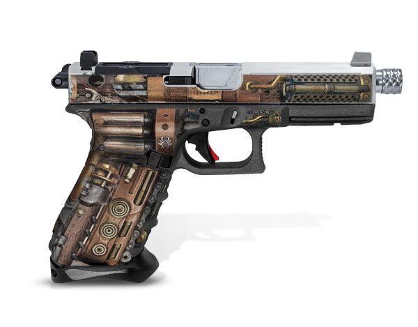 Glock 17 Gen 4 Decal Grip - Steampunk - Image 2