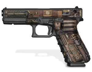 Glock 22 Gen 3 Decal Grip - Steampunk
