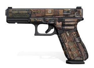 Glock 17 Gen 5 Decal Grip - Steampunk