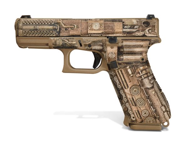 Glock 19X Decal Grip - Steampunk