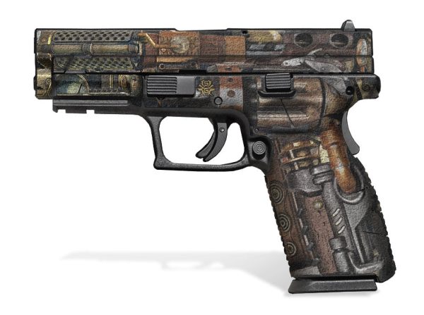 Springfield XD 4" Decal Grip (9mm/.40) - Steampunk