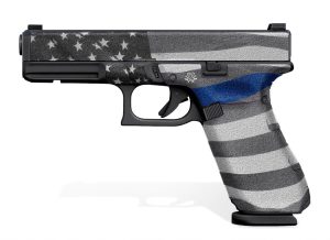 Glock 17 Gen 5 Decal Grip - Thin Blue Line