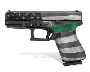 Glock 19 Gen 5 Decal Grip - Thin Green Line