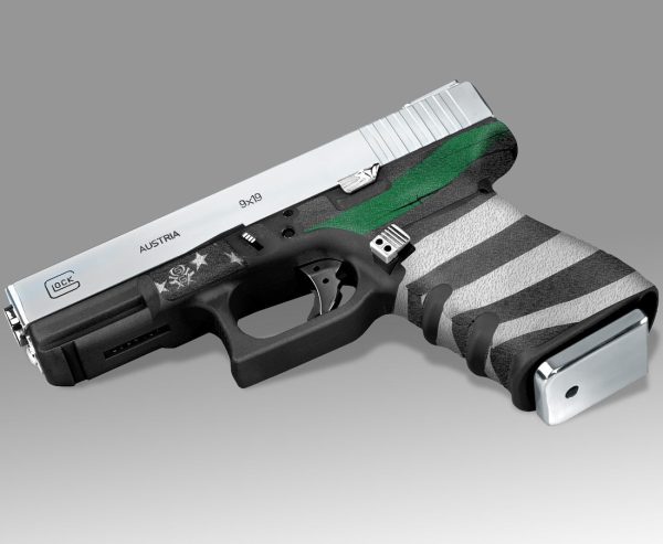 Glock 19 Gen 3 Decal Grip - Thin Green Line - Image 2