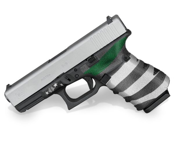 Glock 19 Gen 4 Decal Grip - Thin Green Line - Image 2