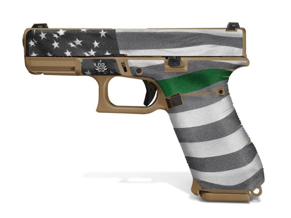 Glock 19X Decal Grip - Thin Green Line - Image 2