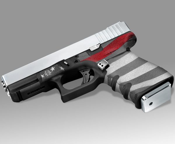Glock 19 Gen 3 Decal Grip - Thin Red Line - Image 2