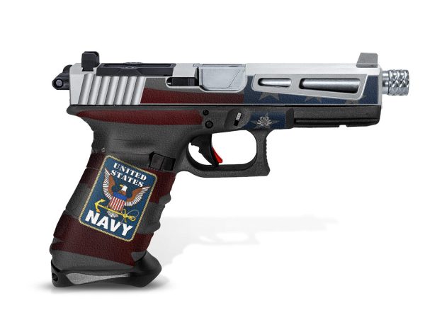 Glock 17 Gen 4 Decal Grip - US Navy - Image 2