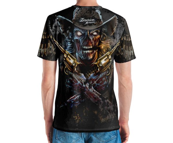 Full-Print, Athletic T-shirt - Zombie Outlaw - Image 2
