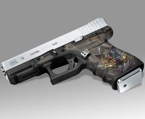 Glock 19 Gen 3 Decal Grip - Zombie Outlaw