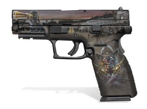 Springfield XD 4" Decal Grip (9mm/.40) - Zombie Outlaw