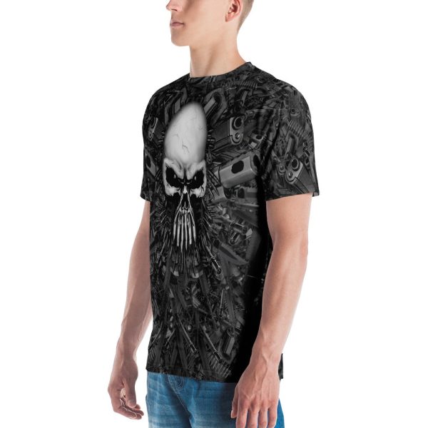 Full-Print, Athletic T-shirt with Guns & Skull - Arsenal - Image 4