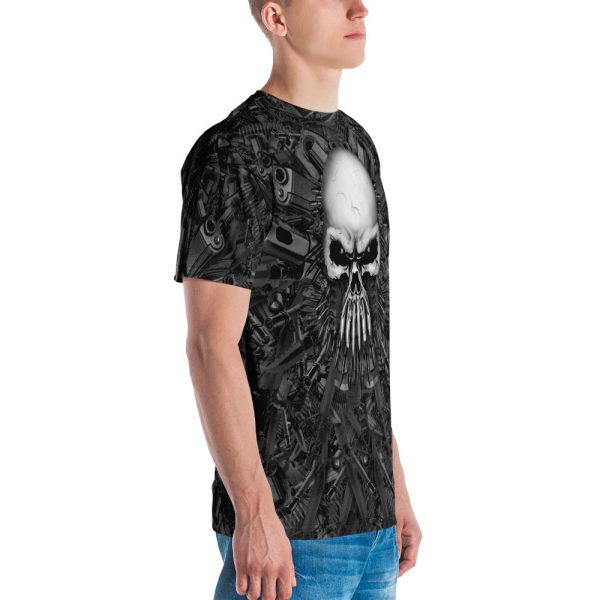 Full-Print, Athletic T-shirt with Guns & Skull - Arsenal - Image 3